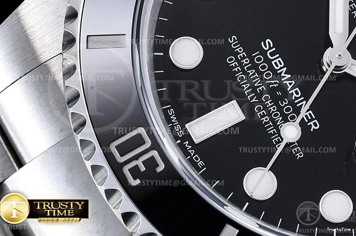 0723 ROLSUB0282 – Submariner 116610LN 904L SS SS Blk V2S ZZF SA Durable 1037